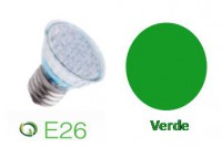 LAMPARA E26 VERDE